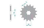 AFAM Steel Standard Front Sprocket 30100 - 420