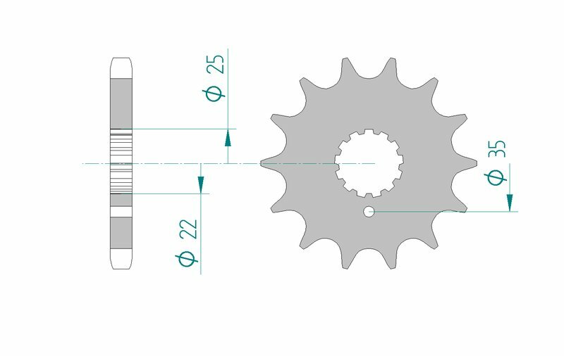 AFAM Steel Standard Front Sprocket 33600 - 630