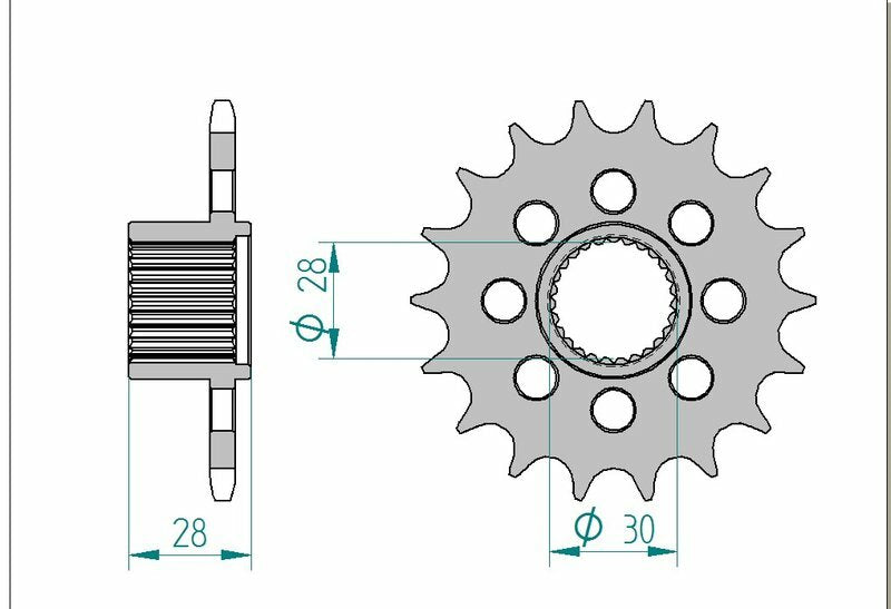 AFAM Steel Standard Front Sprocket 37601 - 525