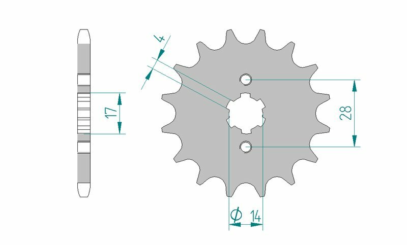 AFAM Steel Standard Front Sprocket 49200 - 428