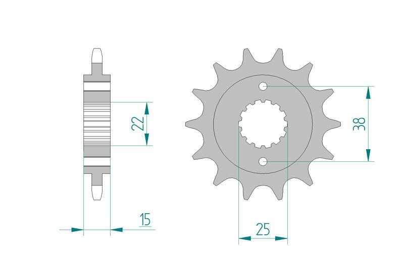 AFAM Steel Standard Front Sprocket 52607 - 520