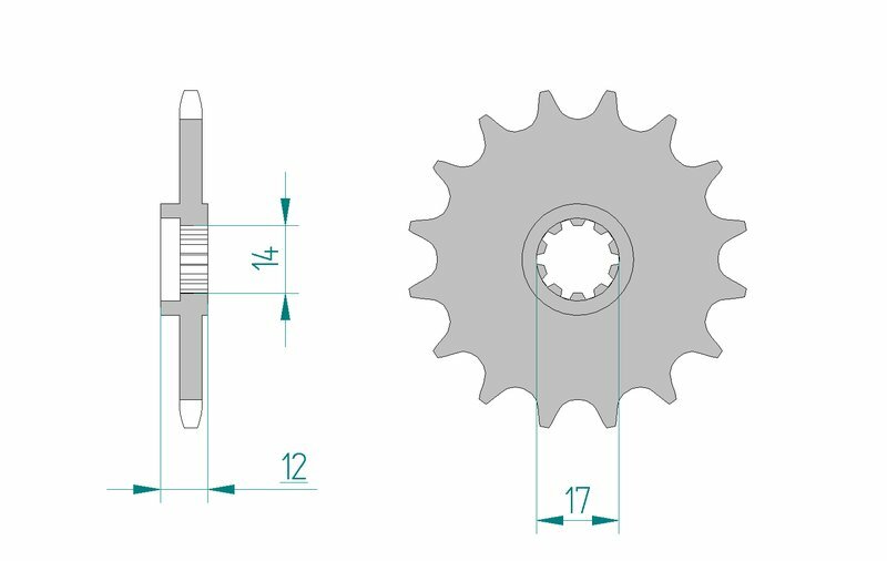 AFAM Steel Standard Front Sprocket 58102 - 420