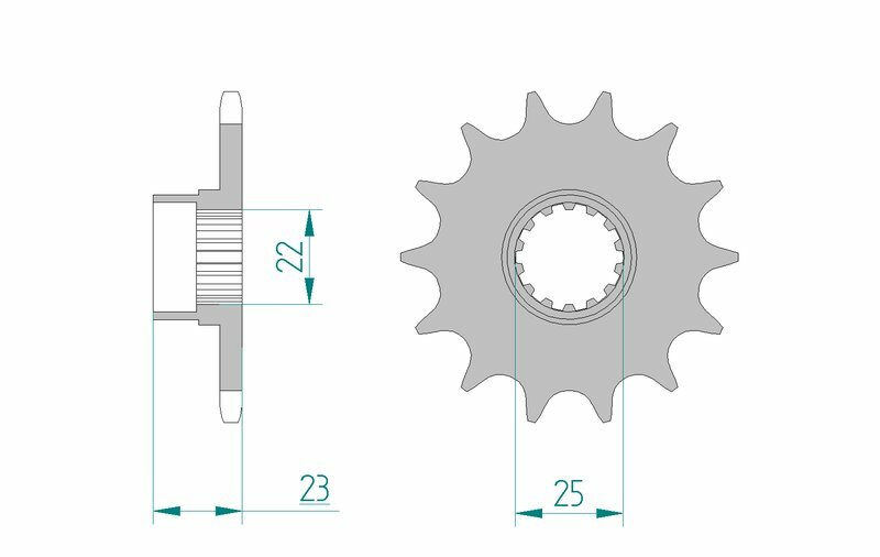 AFAM Steel Standard Front Sprocket 58500 - 520