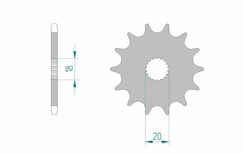 AFAM Steel Standard Front Sprocket 61300 - 520