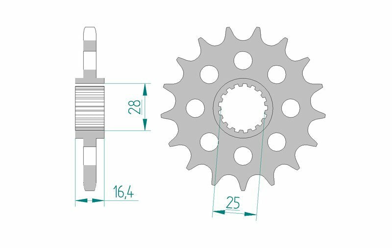 AFAM Steel Standard Front Sprocket 61800 - 525