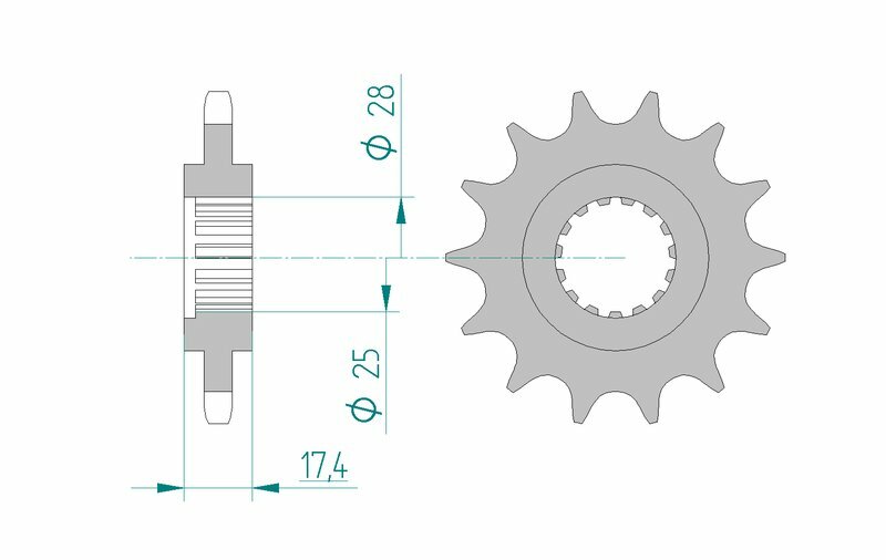 AFAM Steel Standard Framdrev 91800 - 525