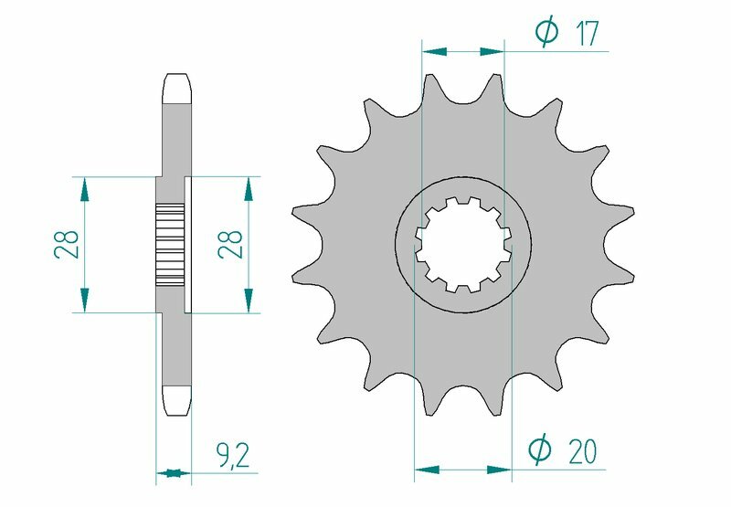 AFAM Stål Standard Framdrev 94121 - 428