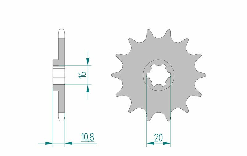 AFAM Steel Standard Front Sprocket 94213 - 520