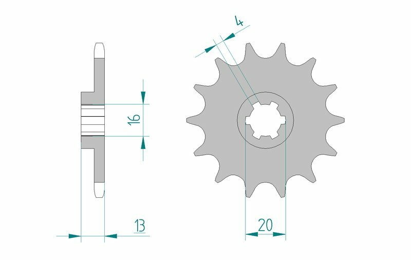 AFAM Stål Standard Framdrev 94214 - 520