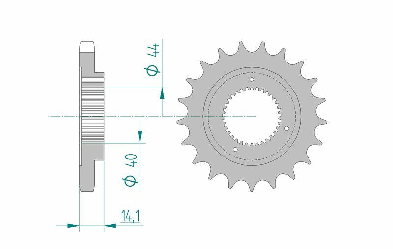 AFAM Steel Standard Front Sprocket 94602 - 530