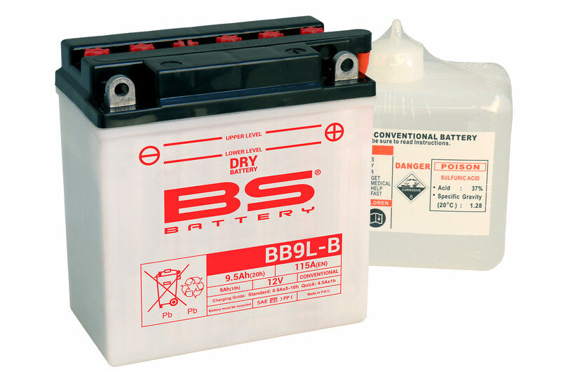 BS Battery High Performance med Syrapack - BB9L-B