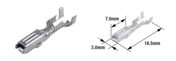 TOURMAX Hona-terminalstift Typ 070 (FRA) – Mässing – 50-pack – ETP-65