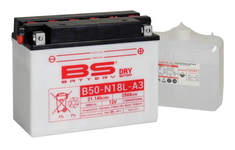 BS Battery Högpresterande Batteri med Syrapaket - B50-N18L-A3