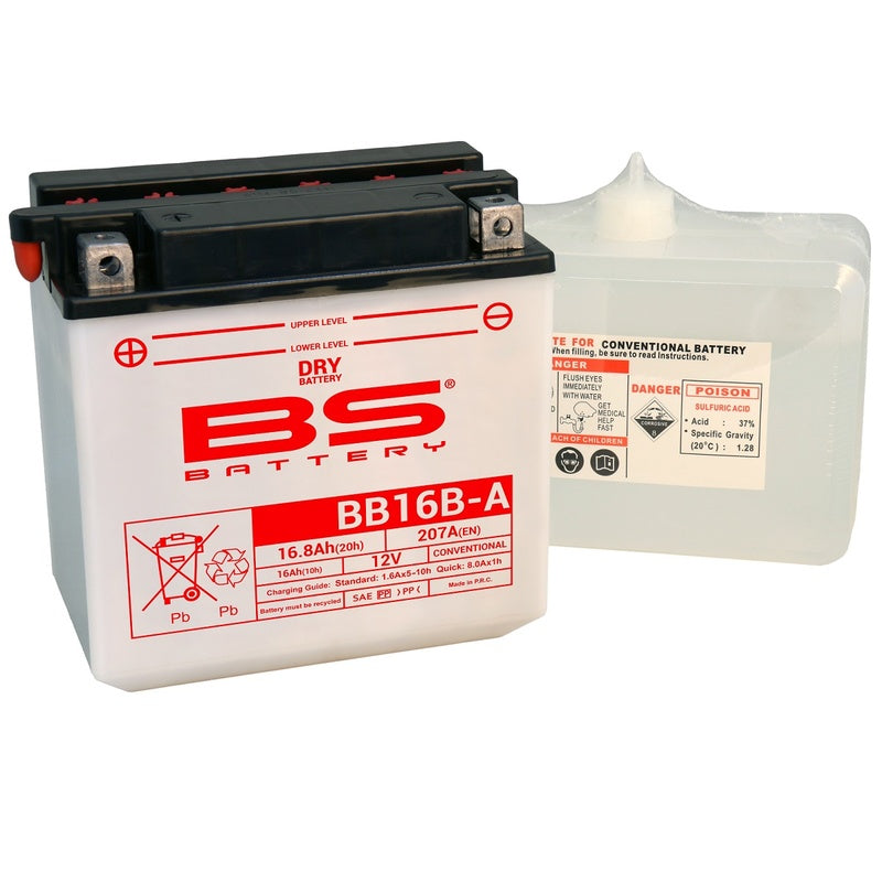 BS Battery Batteri Hög Prestanda med Syrapack - BB16B-A