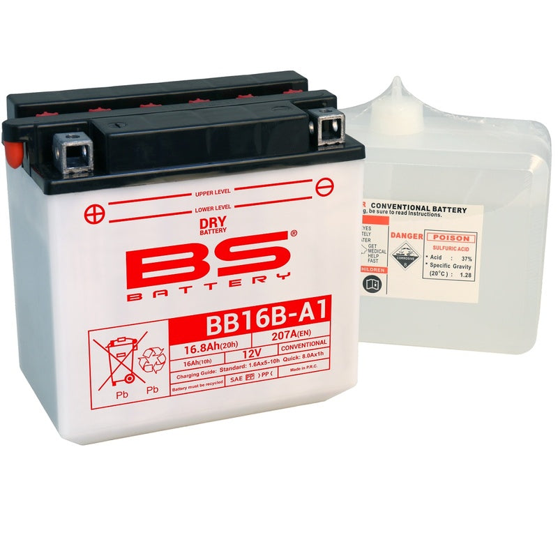 BS Battery Hög Prestanda med Syrapack - BB16B-A1