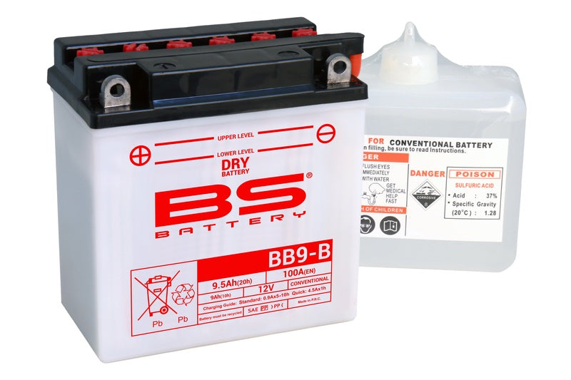 BS Battery High Performance med Syrapack - BB9-B