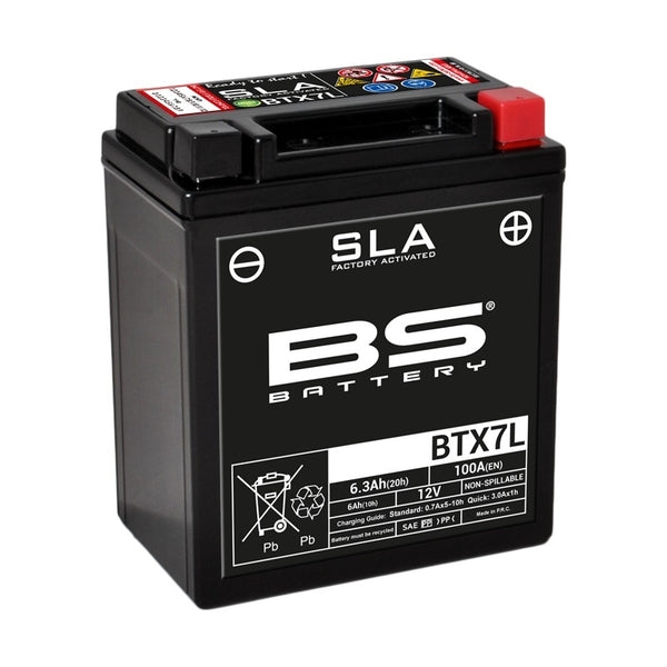 BS Battery SLA Batteri Underhållsfritt Fabrikaktiverat - BTX7L