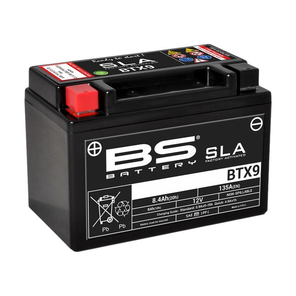 BS Battery SLA Batteri Underhållsfritt Fabrikaktiverat - BTX9