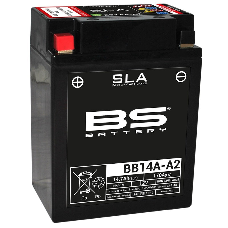 BS Battery SLA Batteri Underhållsfritt Fabrikaktiverat - BB14A-A2