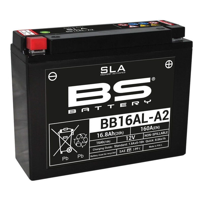 BS BATTERY SLA BATTERY MAINTENANCE FREE FACTORY ACTIVATED - BB16AL -A2