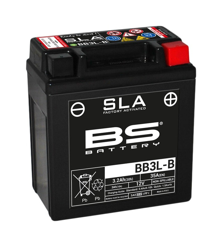 BS Battery SLA Batteri Underhållsfritt Fabriksaktiverat - BB3L-B