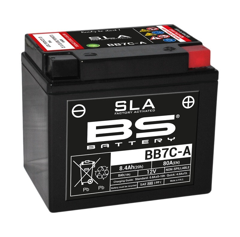 BS Battery SLA Batteri Underhållsfritt Fabrikaktiverat - BB7C-A