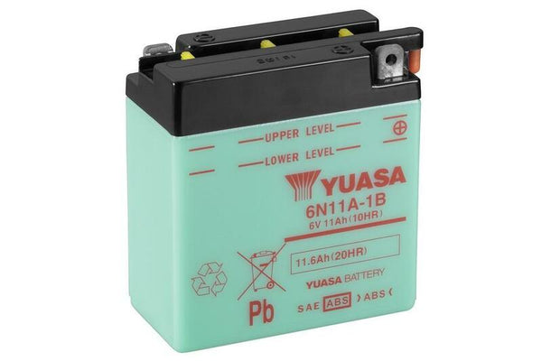YUASA Konventionellt Batteri utan Syrapaket - 6N11A-1B
