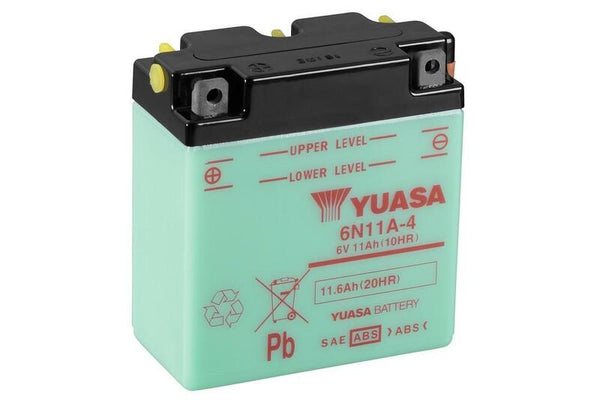 YUASA Konventionellt Batteri utan Syrapaket - 6N11A-4