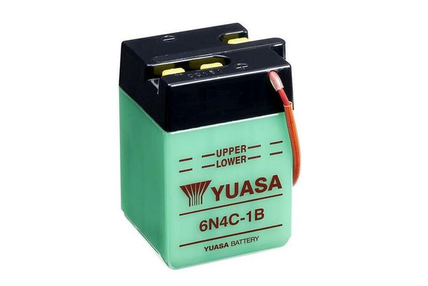 YUASA Konventionellt Batteri utan Syrapaket - 6N4C-1B