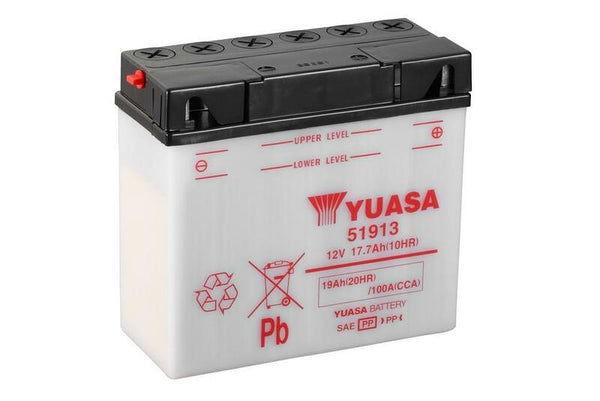 YUASA Konventionellt Batteri utan Syrapaket - 51913