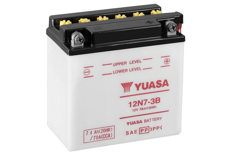 YUASA Konventionellt Batteri utan Syrapaket - 12N7-3B