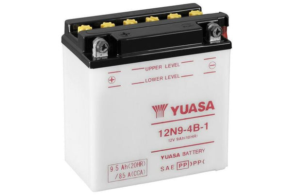 YUASA Konventionellt Batteri utan Syrapaket - 12N9-4B-1