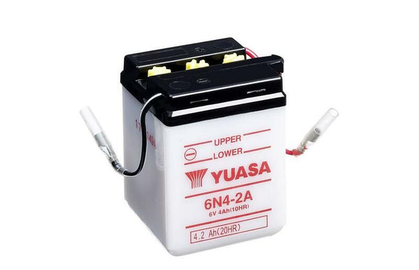 YUASA Konventionellt Batteri utan Syrapaket - 6N4-2A