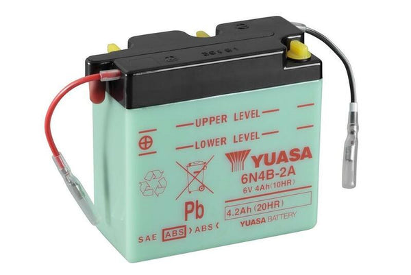YUASA Konventionellt Batteri utan Syrapaket - 6N4B-2A