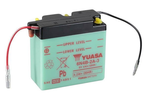 YUASA Konventionellt Batteri utan Syrapaket - 6N4B-2A-3