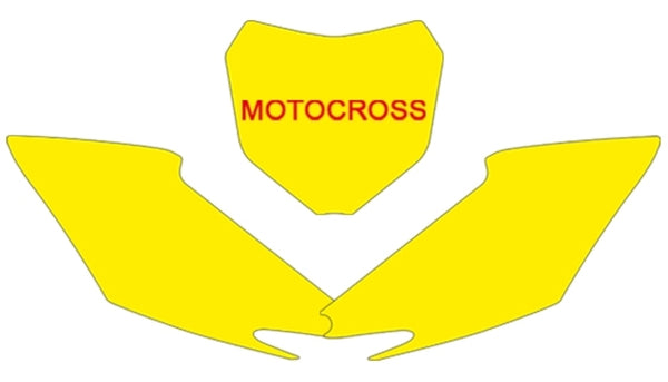 BLACKBIRD Plate Stickers Red Honda CRF250R/450R 3138/000009