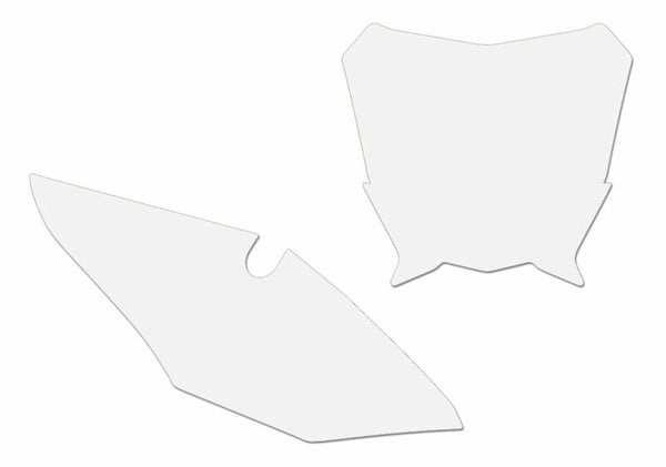 BLACKBIRD Plate Stickers White Honda CRF450R 3141/000005