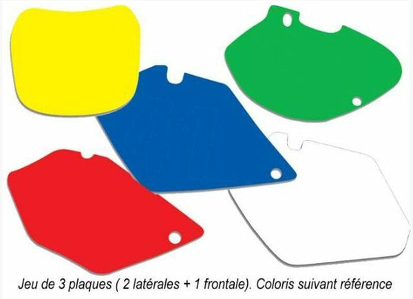 BLACKBIRD Plate Stickers Blue Yamaha YZ125/250 3224/000007