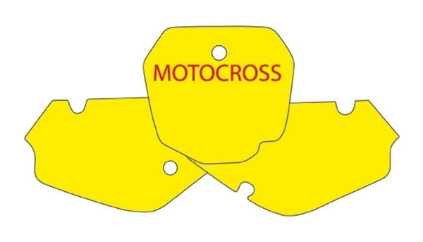 BLACKBIRD Plate Stickers Blue Suzuki RM85 3311/000007