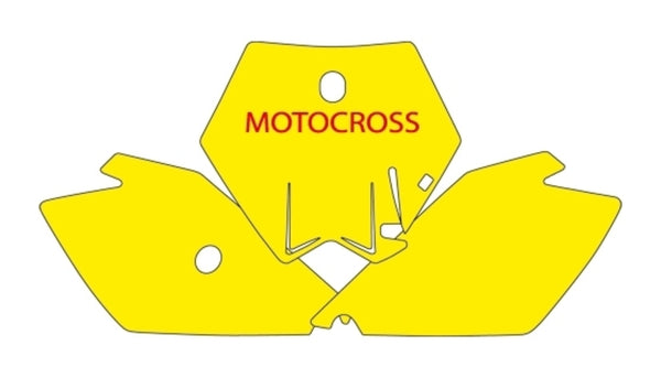 BLACKBIRD Plate Stickers Blue KTM SX85 3512/000007