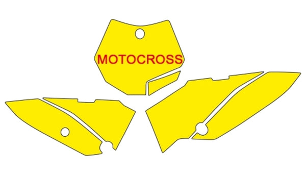 BLACKBIRD Plate Stickers Blue KTM SX65 3516/000007