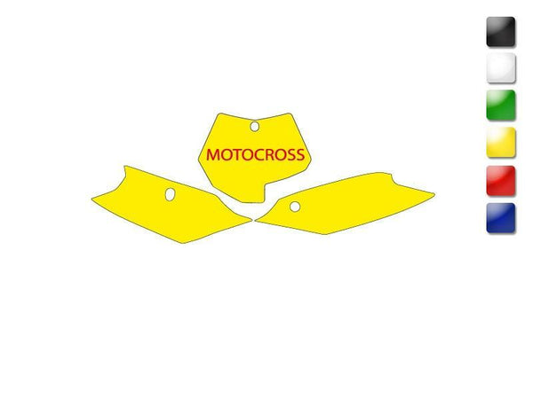 BLACKBIRD Plate Stickers White KTM SX/SXF 3517/000005
