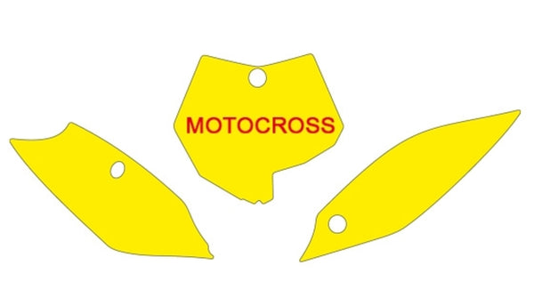 BLACKBIRD Plate Stickers Blue KTM SX85 3520/000007