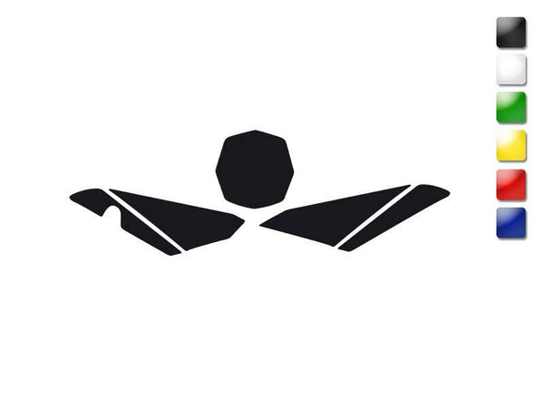 BLACK CROSS FRONT PLATE STICKER HUSQVARNA TC449 '11 3618/20