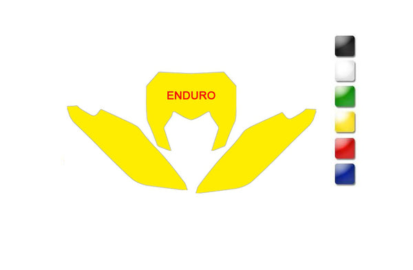 BLACKBIRD Plate Stickers Yellow Sherco 3E00/000004