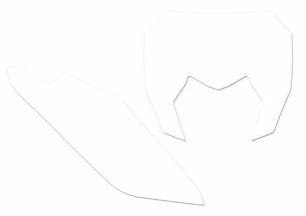 BLACKBIRD Plate Stickers White Sherco SE/SE-F 3E01/000005