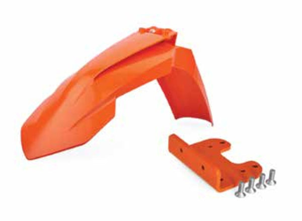 POLISPORT Front Fender Restyled Orange with adapter KTM 90734