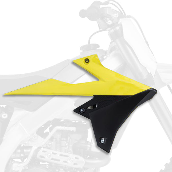 POLISPORT Radiator Covers OEM Color (2018) Yellow/Suzuki RM-Z450 8421100001