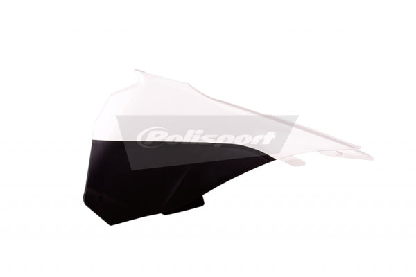 Police Port Air Box Covers White/Black KTM SX85 8453200002