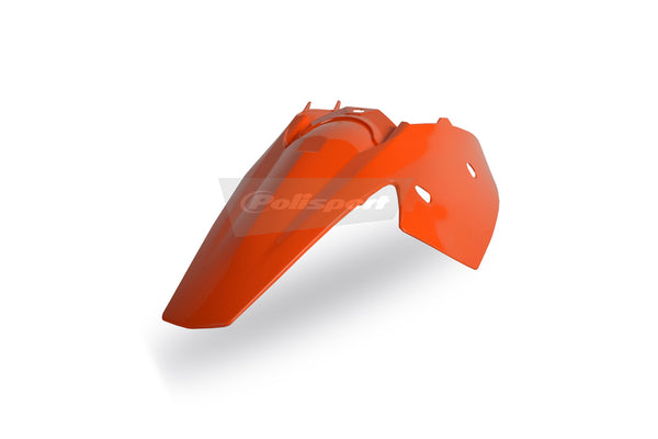 POLISPORT Rear Fender + Integrated Side Panels Orange KTM 8561300002
